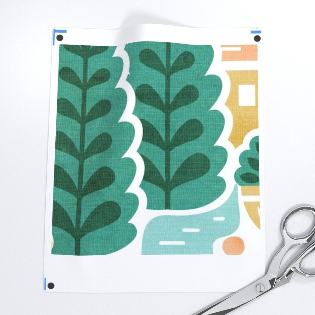 Green Landscape Nature Cats Animals Woods Tree Forest Large Scale Italian Fountain Botanical Custom Removable Wallpaper by Spoonflower Peel & Stick Wallpaper 2FT Wide